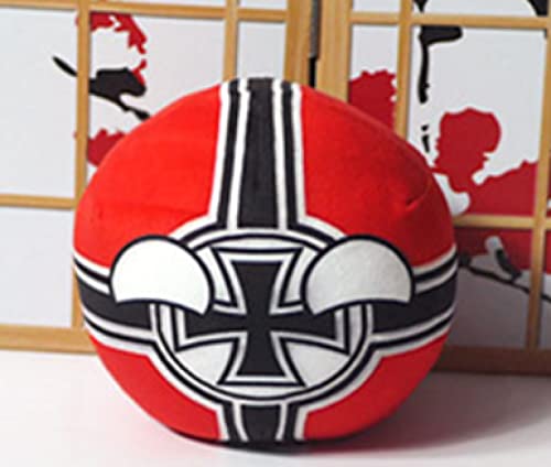 20 cm Polandball Plüschpuppen, Countryball USSR Usa Country Ball Stofftier, Anime Plüschkissen, Geburtstagsgeschenke Für Jungen Mädchen Cross von Wishtoy