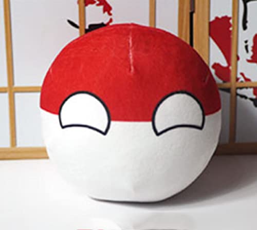 20 cm Polandball Plüschpuppen, Countryball USSR Usa Country Ball Stofftier, Anime Plüschkissen, Geburtstagsgeschenke Für Jungen Mädchen Polen von Wishtoy