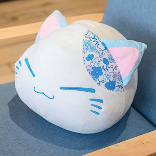 Cartoon Nemuneko Crown Japanisches Kirschplüschtier, Schlafende Katze, Weich Gefüllte Puppe, Spielzeug, Neko-Kissen, Kinder, 40 cm, Blau Cartoon Nemuneko Crown Japanisches Kirschplüschtier, Schlafende Katze, Weich Gefüllte Puppe, Spielzeug, Neko-Kissen, Kinder, 40 cm, Blau von Wishtoy