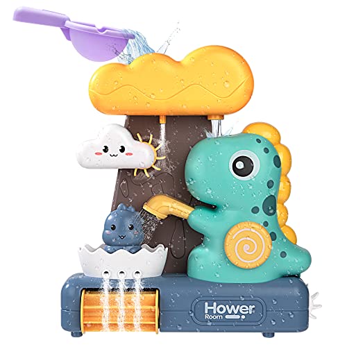 Badewannenspielzeug Baby Badespielzeug Dinosaurier Dusche Wasserfall Spielzeug, Wasserspielzeug Badewanne Dusche mit Saugnapf, Geschenke für Baby Kinder Mädchen Junge ab 1 2 3 4 Jahre Badewannenspielzeug Baby Badespielzeug Dinosaurier Dusche Wasserfall Spielzeug, Wasserspielzeug Badewanne Dusche mit Saugnapf, Geschenke für Baby Kinder Mädchen Junge ab 1 2 3 4 Jahre von Wisplye