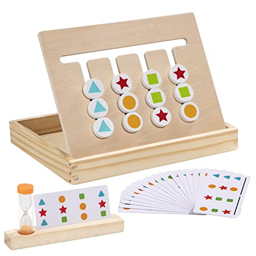 Montessori Spielzeug ab 3 Jahre, Holz Puzzle Logikspiele Sortierbox Lernspiele Sortierspiel, Pädagogisches Denkspiele Brettspiele für Kinder ab 3 4 5 Jahre von Wisplye