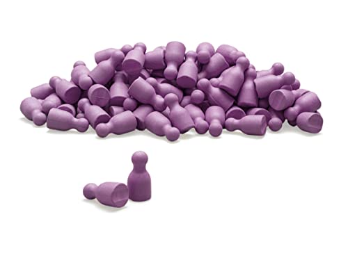 WISSNER aktiv Lernen – Satz aus 100 Spielfiguren/Halmakegel in lila 24 x 12 mm - RE-Wood von WISSNER