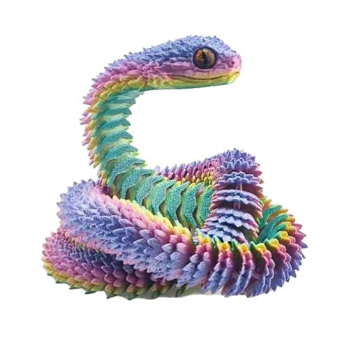 3D -gedruckte Schlange - 3D -gedruckte Schlange für Home Decor | Gelenkmobilität 3D -gedrucktes Tier, realistisch vollständig artikulierter Viperschreibtisch Spielzeugverzierungen und flexibler 3D -gedruckte Schlange - 3D -gedruckte Schlange für Home Decor | Gelenkmobilität 3D -gedrucktes Tier, realistisch vollständig artikulierter Viperschreibtisch Spielzeugverzierungen und flexibler von Wisylizv