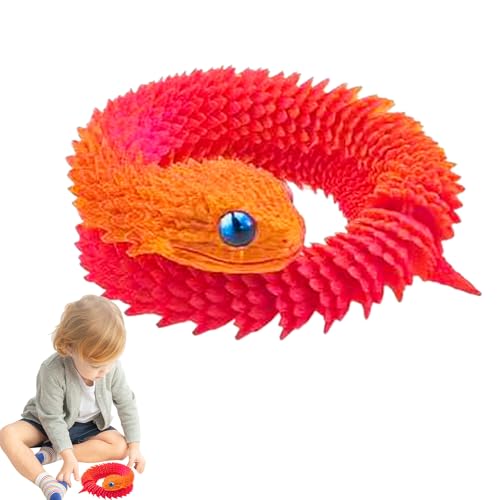 3D -gedruckte Schlange - 3D -gedruckte Schlange für Home Decor | Gelenkmobilität 3D -gedrucktes Tier, realistisch vollständig artikulierter Viperschreibtisch Spielzeugverzierungen und flexibler 3D -gedruckte Schlange - 3D -gedruckte Schlange für Home Decor | Gelenkmobilität 3D -gedrucktes Tier, realistisch vollständig artikulierter Viperschreibtisch Spielzeugverzierungen und flexibler von Wisylizv