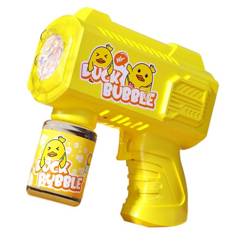 Bubble Machine - 6,5 cm Blasen Von Blasen | Bolla Automatische Maschine | Kompakter Laptop Mit Lichtern Für Kinder Garten Hochzeit Strandoberfläche von Wisylizv