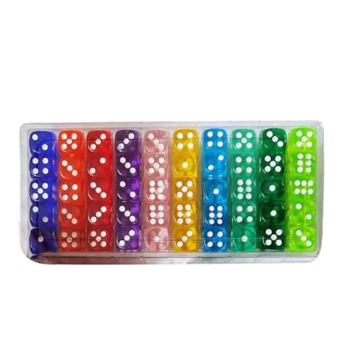 Farbige Spielwürfel, PVC, ultimative, abgerundete 6-seitige Würfel, Spielwürfel-Set für glatteres Rollen, abgerundete Kanten, Spielwürfel-Set für Tenzi, Farkle, Yahtzees, Bunco und Würfelspiele Farbige Spielwürfel, PVC, ultimative, abgerundete 6-seitige Würfel, Spielwürfel-Set für glatteres Rollen, abgerundete Kanten, Spielwürfel-Set für Tenzi, Farkle, Yahtzees, Bunco und Würfelspiele von Wisylizv