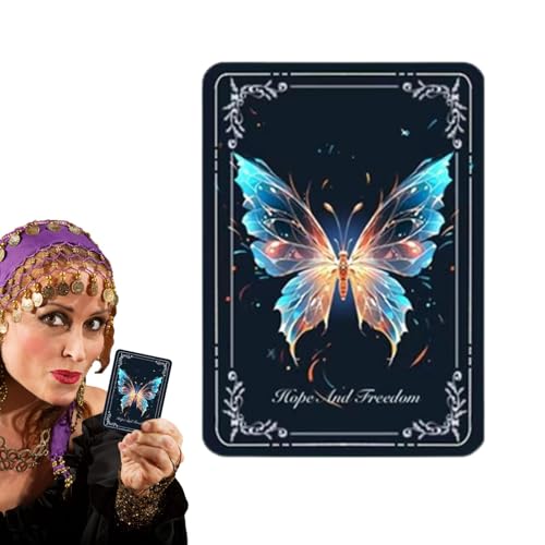 Kreatives -Wechsel-Tarot-Auto, Tarot-Deck mit flatternden Schmetterlingen, Sammlerstück-Grußkarte, Fliegender Schmetterling, Lernkarte für Frauen, Mädchen, Arbeitszimmer und Klassenzimmer Kreatives -Wechsel-Tarot-Auto, Tarot-Deck mit flatternden Schmetterlingen, Sammlerstück-Grußkarte, Fliegender Schmetterling, Lernkarte für Frauen, Mädchen, Arbeitszimmer und Klassenzimmer von Wisylizv