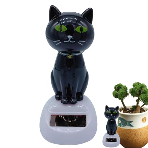 Solar angetriebene Autospielzeug - Schreibtisch Dashboard Car Decor | Süße solare angetriebene schwingende Katze | Umweltfreundliches Solar-Swing-Spielzeug für Auto- und Schreibtischdekoration | Tragb Solar angetriebene Autospielzeug - Schreibtisch Dashboard Car Decor | Süße solare angetriebene schwingende Katze | Umweltfreundliches Solar-Swing-Spielzeug für Auto- und Schreibtischdekoration | Tragb von Wisylizv