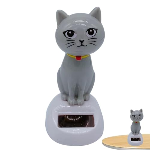 Solar angetriebene Autospielzeug - Schreibtisch Dashboard Car Decor | Süße solare angetriebene schwingende Katze | Umweltfreundliches Solar-Swing-Spielzeug für Auto- und Schreibtischdekoration | Tragb Solar angetriebene Autospielzeug - Schreibtisch Dashboard Car Decor | Süße solare angetriebene schwingende Katze | Umweltfreundliches Solar-Swing-Spielzeug für Auto- und Schreibtischdekoration | Tragb von Wisylizv