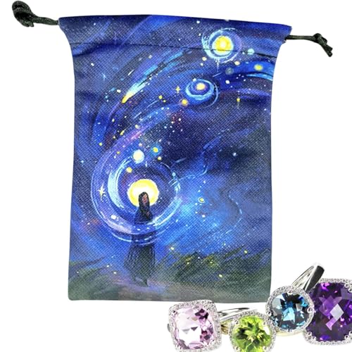 Tarot-Tasche – Kartenhalter aus Stoff für Tarot Oracol, Vintage-niedliche Schutzhülle für Kinder Wahrsagung Spiel Halloween Party Tarot-Tasche – Kartenhalter aus Stoff für Tarot Oracol, Vintage-niedliche Schutzhülle für Kinder Wahrsagung Spiel Halloween Party von Wisylizv