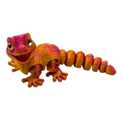 Wisylizv 3D Gedruckte - Bewegliche Chamäleon Toy | Reptilienspielzeug für Geburtstagsgeschenk | Flexibles Reptilmodell mit Gelenken | Realistisches Deko Spielzeug für Kinder Mädchen Tierliebhab von Wisylizv