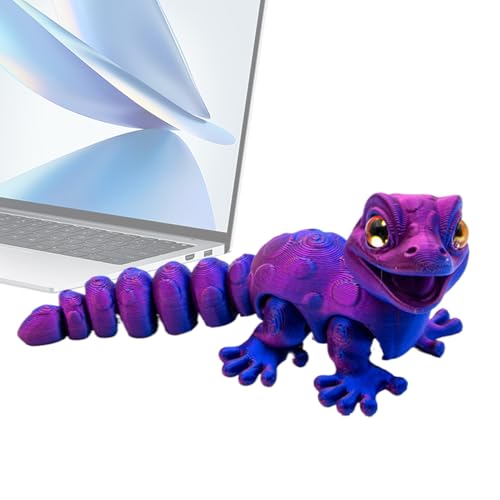 Wisylizv 3D Gedruckte - Bewegliche Chamäleon Toy | Reptilienspielzeug für Geburtstagsgeschenk | Flexibles Reptilmodell mit Gelenken | Realistisches Deko Spielzeug für Kinder Mädchen Tierliebhab von Wisylizv