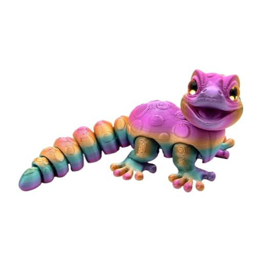 Wisylizv 3D Gedruckte - Bewegliche Chamäleon Toy | Reptilienspielzeug für Geburtstagsgeschenk | Flexibles Reptilmodell mit Gelenken | Realistisches Deko Spielzeug für Kinder Mädchen Tierliebhab von Wisylizv