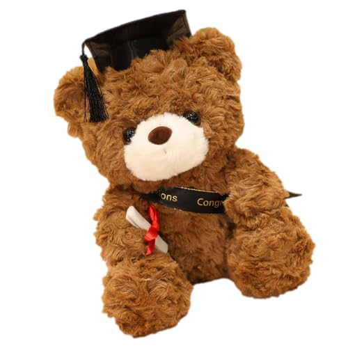 Wisylizv Grad Bear - 23 cm Plüsch Teddybär Mit Brille | Leichte Weiche Plüsch -Stoff -Grad -Geschenk | Schulgedächtnis | Zeremonieller Für Universität, Diplom, Schule Wisylizv Grad Bear - 23 cm Plüsch Teddybär Mit Brille | Leichte Weiche Plüsch -Stoff -Grad -Geschenk | Schulgedächtnis | Zeremonieller Für Universität, Diplom, Schule von Wisylizv