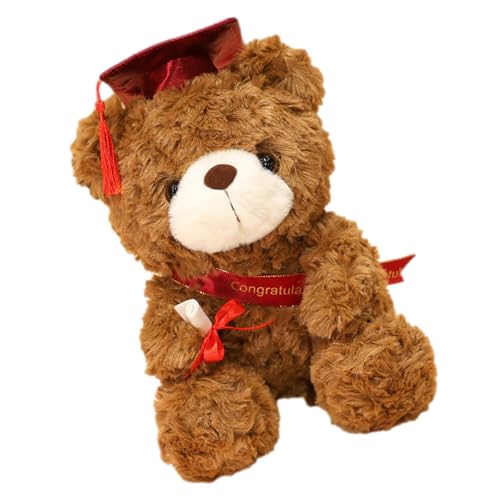 Wisylizv Grad Bear - 23 cm Plüsch Teddybär Mit Brille | Leichte Weiche Plüsch -Stoff -Grad -Geschenk | Schulgedächtnis | Zeremonieller Für Universität, Diplom, Schule Wisylizv Grad Bear - 23 cm Plüsch Teddybär Mit Brille | Leichte Weiche Plüsch -Stoff -Grad -Geschenk | Schulgedächtnis | Zeremonieller Für Universität, Diplom, Schule von Wisylizv