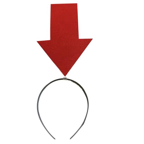 Wisylizv Haarreif mit Ausrufezeichen, lustiges Ausrufezeichen, Pfeilspitzen-Haarband, Haar-Accessoires für Karneval, Maskerade von Wisylizv