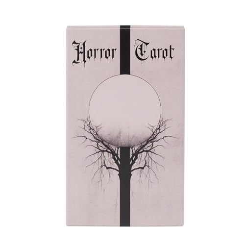 Wisylizv Horror-Tarot-Deck-Karten | Tragbares psychologisches Orakeldeck für Wahrsagung, zukünftige Einblicke, vergangene Lesungen und Brettspielspaß Wisylizv Horror-Tarot-Deck-Karten | Tragbares psychologisches Orakeldeck für Wahrsagung, zukünftige Einblicke, vergangene Lesungen und Brettspielspaß von Wisylizv