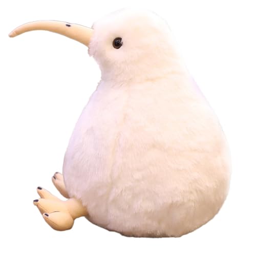 Wisylizv Kiwi-Vogel-Plüschtier - 20cm Pelzige Plüschpuppe Mit Weichem Griff | Kurzer Plüsch PP-Baumwolle Stofftier Kuscheltier | Süßes Realistisches Design | Geschenkidee Für Kinder Mädchen Deko von Wisylizv