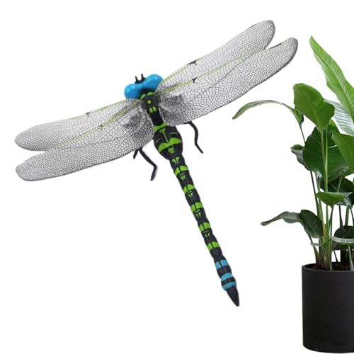 Wisylizv Libellen Spielzeug - Fliegenvertreiber Realistische Kunstlibelle | Realistisches Modell | Pädagogisches Kinderspielzeug | Für Garten & Rasen, Innen- & Außendekoration von Wisylizv