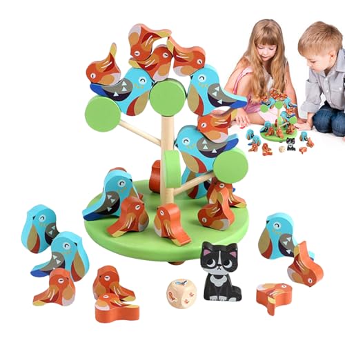 Wisylizv Stapelspiel - Vögel Familie Spiele | Interaktiver Spaß Aktivität Für Kinder Erwachsene Zuhause Lernspielzeug Drinnen Auf Dem Tisch von Wisylizv