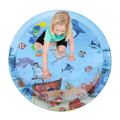 Wisylizv Wassermatte - Baby Sensorisches Spielzeug | Baby Watter Spielen für Säuglinge und Kleinkinder | 100x100 cm runde Katze und Hunde Wateir Sensor | Interaktiver Sommer Waterr Pllay Mait Wisylizv Wassermatte - Baby Sensorisches Spielzeug | Baby Watter Spielen für Säuglinge und Kleinkinder | 100x100 cm runde Katze und Hunde Wateir Sensor | Interaktiver Sommer Waterr Pllay Mait von Wisylizv