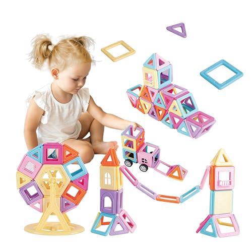 Wit & Work Magnetische Bausteine, Lernspielzeug für 3-jährige Mädchen und Jungen, 138-teiliges Magnetbaustein-Fliesen-Set, Geschenk für Kinder im Alter von 3 4 5 6 8 Jahren Wit & Work Magnetische Bausteine, Lernspielzeug für 3-jährige Mädchen und Jungen, 138-teiliges Magnetbaustein-Fliesen-Set, Geschenk für Kinder im Alter von 3 4 5 6 8 Jahren von Wit & Work