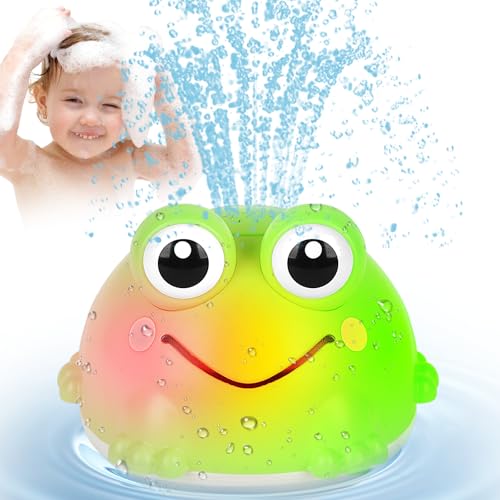 Withosent Badewannenspielzeug, Frosch Spray Wasserspielzeug Kinder mit Licht, Wiederaufladbare Badespielzeug Baby Automatischem Wasserspray Baby Geschenk für Jungen und Mädchen ab 1 2 3 4Jahr Withosent Badewannenspielzeug, Frosch Spray Wasserspielzeug Kinder mit Licht, Wiederaufladbare Badespielzeug Baby Automatischem Wasserspray Baby Geschenk für Jungen und Mädchen ab 1 2 3 4Jahr von Withosent