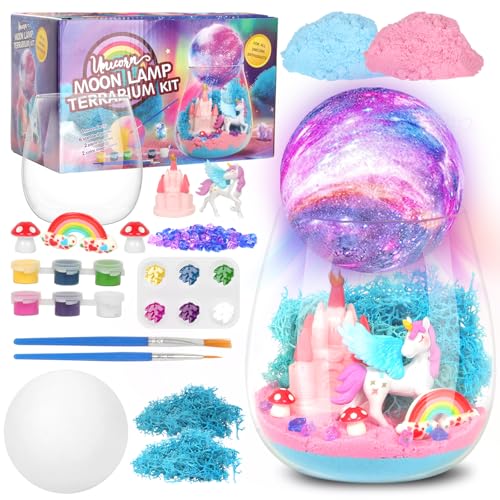 Withosent Einhorn Nachtlicht Mädchen, DIY Terrarium Set Bastelset Kinder, Lampe Selber Basteln mit DIY Mondlampe, Einhorn Geschenke für Jungen Mädchen für Kinder ab 3, 4, 5, 6, 7 8 Jahren Withosent Einhorn Nachtlicht Mädchen, DIY Terrarium Set Bastelset Kinder, Lampe Selber Basteln mit DIY Mondlampe, Einhorn Geschenke für Jungen Mädchen für Kinder ab 3, 4, 5, 6, 7 8 Jahren von Withosent