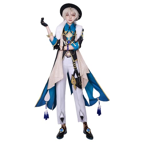 Witorya Aventurin Cosplay Kostüm Aventurin Jacke Hose Hut mit Zubehör Spiel Charakter Uniform Cosplay Outfit Komplettes Set Witorya Aventurin Cosplay Kostüm Aventurin Jacke Hose Hut mit Zubehör Spiel Charakter Uniform Cosplay Outfit Komplettes Set von Witorya