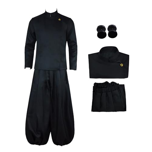 Witorya Gojo Satoru Cosplay Kostüm Geto Suguru Gojo Satoru Anime High School Uniform Jacke Hose Brille Ohrringe Perücke für Männer Witorya Gojo Satoru Cosplay Kostüm Geto Suguru Gojo Satoru Anime High School Uniform Jacke Hose Brille Ohrringe Perücke für Männer von Witorya