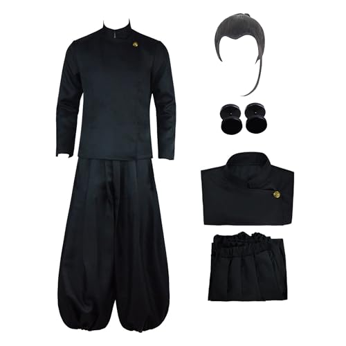 Witorya Gojo Satoru Cosplay Kostüm Geto Suguru Gojo Satoru Anime High School Uniform Jacke Hose Brille Ohrringe Perücke für Männer Witorya Gojo Satoru Cosplay Kostüm Geto Suguru Gojo Satoru Anime High School Uniform Jacke Hose Brille Ohrringe Perücke für Männer von Witorya