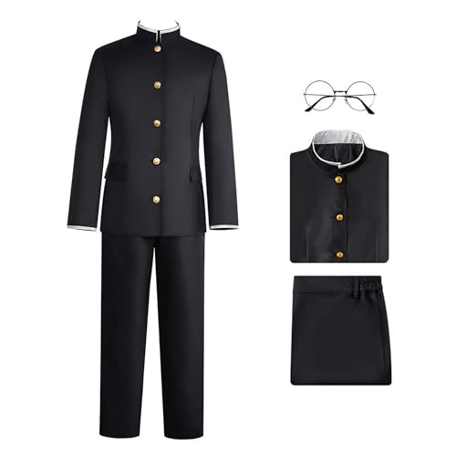 Witorya Okarun Cosplay Kostüm Ken Takakura Anime High School Jacke Hose Outfit Brille Maske mit Perücke für Männer Witorya Okarun Cosplay Kostüm Ken Takakura Anime High School Jacke Hose Outfit Brille Maske mit Perücke für Männer von Witorya