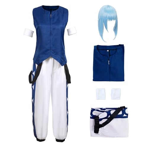 Witorya Rimuru Tempest Cosplay Kostüm Rimuru Tempest Jacke Hemd Uniform Maske Perücke Zubehör für Frauen Witorya Rimuru Tempest Cosplay Kostüm Rimuru Tempest Jacke Hemd Uniform Maske Perücke Zubehör für Frauen von Witorya