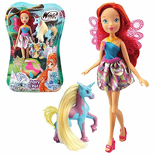 Winx Club Bloom mit Einhorn Elas | Fairy Pet Puppe Fee 28 cm von Winx Club