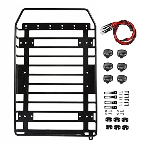 Wivplex 1/10 RC Auto Metall Dachgepäckträger Gepäckträger, for Traxxas, Trx4 RC4WD Dachgepäckträger für Spielzeugautos(A) von Wivplex