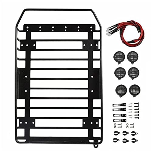 Wivplex 1/10 RC Auto Metall Dachgepäckträger Gepäckträger, for Traxxas, Trx4 RC4WD Dachgepäckträger für Spielzeugautos(B) von Wivplex