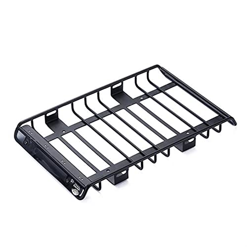 Wivplex Dachgepäckrahmen Frachtkorb Gepäckträger Metallgepäckträger, for Traxxas, Scx10 Yikong Trx4 Trx6, for Axial, 1/10 Rc Kletterauto Dachgepäckträger für Spielzeugautos(White) von Wivplex