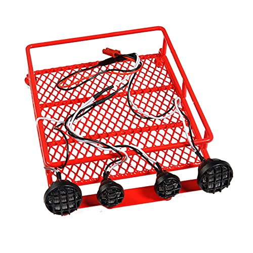 Wivplex Dachgepäckträger 1/10, for Axial, SCX10, for Tamiya, CC01 D90 TRX4 RC Crawler Car mit Lichtleiste 130 x 98 mm Dachgepäckträger für Spielzeugautos Wivplex Dachgepäckträger 1/10, for Axial, SCX10, for Tamiya, CC01 D90 TRX4 RC Crawler Car mit Lichtleiste 130 x 98 mm Dachgepäckträger für Spielzeugautos von Wivplex
