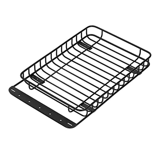 Wivplex Dachgepäckträger aus Metall, leichtes ferngesteuertes Auto, modifizierte Teile, for Axial, SCX10 III TRX4 1/10 RC-Auto Dachgepäckträger für Spielzeugautos von Wivplex