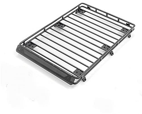 Wivplex Dachträger/Gepäckplatte aus Rohrmetall, for Axial Racing - SCX10 III, for Jeep, Wrangler - Rc Dachgepäckträger für Spielzeugautos(No Light) von Wivplex