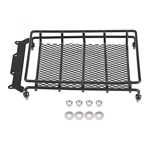 Wivplex Gepäckablage-Dachgepäckträger, for Tamiya, CC01/CR01/D90/SCX10 1/8 1/10 RC Crawler Kletterauto L/M/S Größe Stahl Dachgepäckträger für Spielzeugautos(M Size) von Wivplex