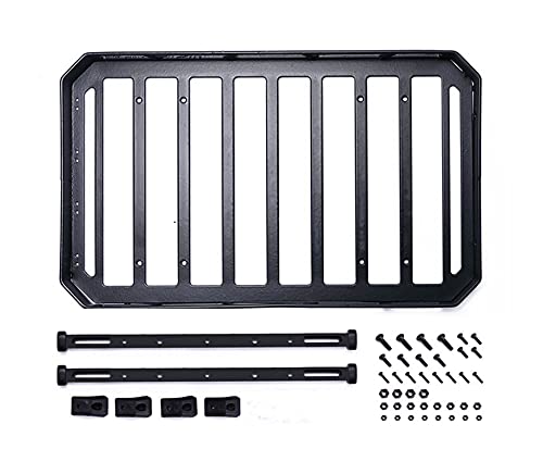 Wivplex Gepäckträger D aus Metall, for Traxxas, Trx4 Bronco Trx6 G63, for Axail, Scx10 Iii Wrangler 1:10 Rc Auto Dachgepäckträger für Spielzeugautos(Luggage Rack) von Wivplex