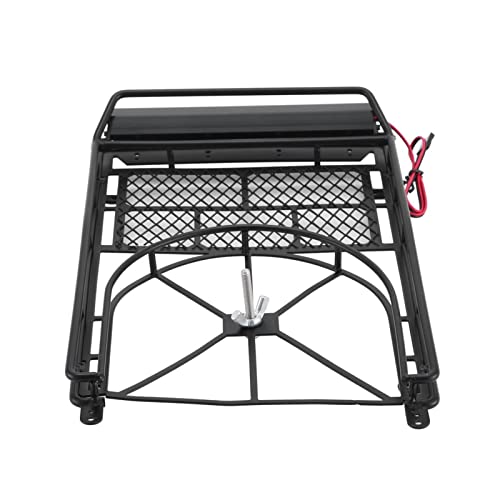 Wivplex Gepäckträger Dachgepäckträger mit Lichtleiste TRX4 SCX10, for RC4WD, GEN8 Axial SCX10 III Feine Verarbeitung Dachgepäckträger für Spielzeugautos(Type 1) von Wivplex