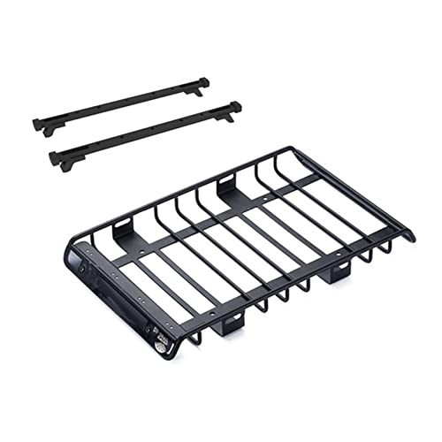 Wivplex Metall Gepäckträger Dach Rack Mit Befestigungs Schiene, for Traxxas, TRX4 TRX6, for Axial, SCX10 III 90046 AXI03007 1/10 RC Crawler Dachgepäckträger für Spielzeugautos Wivplex Metall Gepäckträger Dach Rack Mit Befestigungs Schiene, for Traxxas, TRX4 TRX6, for Axial, SCX10 III 90046 AXI03007 1/10 RC Crawler Dachgepäckträger für Spielzeugautos von Wivplex