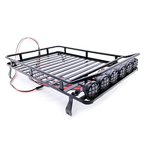 Wivplex Metalldachgepäckträger 1:10 RC Rock Crawler SCX10II 90046 90047 SCX10 D90, for Jeep, Wrangler, for Traxxas, Trx4 Gepäckträger Dachgepäckträger für Spielzeugautos Wivplex Metalldachgepäckträger 1:10 RC Rock Crawler SCX10II 90046 90047 SCX10 D90, for Jeep, Wrangler, for Traxxas, Trx4 Gepäckträger Dachgepäckträger für Spielzeugautos von Wivplex