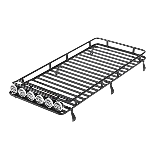 Wivplex RC 1:10 Dachgepäckträger mit 6-teiliger Lichtleiste, for Jeep, D90 RC Dachgepäckträger für Spielzeugautos Wivplex RC 1:10 Dachgepäckträger mit 6-teiliger Lichtleiste, for Jeep, D90 RC Dachgepäckträger für Spielzeugautos von Wivplex