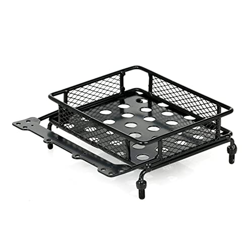 Wivplex Racing Metall-Dachgepäckträger, Upgrades, Teile, Zubehör, RC-Crawler-Auto, for Axial, SCX10 SCX10 II 90046, for Traxxas, TRX4 TRX6 D90 Redcat Dachgepäckträger für Spielzeugautos von Wivplex