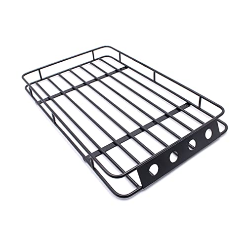 Wivplex Racing Metall-Dachgepäckträger 235 * 140 * 20 mm Upgrades Teile Zubehör RC Crawler Car, for Traxxas, TRX4, for Axial, SCX10 II Redcat Gen8 Dachgepäckträger für Spielzeugautos von Wivplex