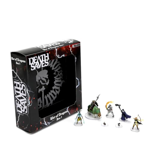 WizKids/NECA 72424 Death Saves: War of Dragons Box Set 1 Zubehör, Mehrfarbig von WizKids