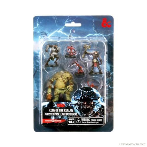D&D® Icons of the Realms: Monster Pack: Höhlenverteidiger | DnD Miniaturen, 44 Halloween von WizKids